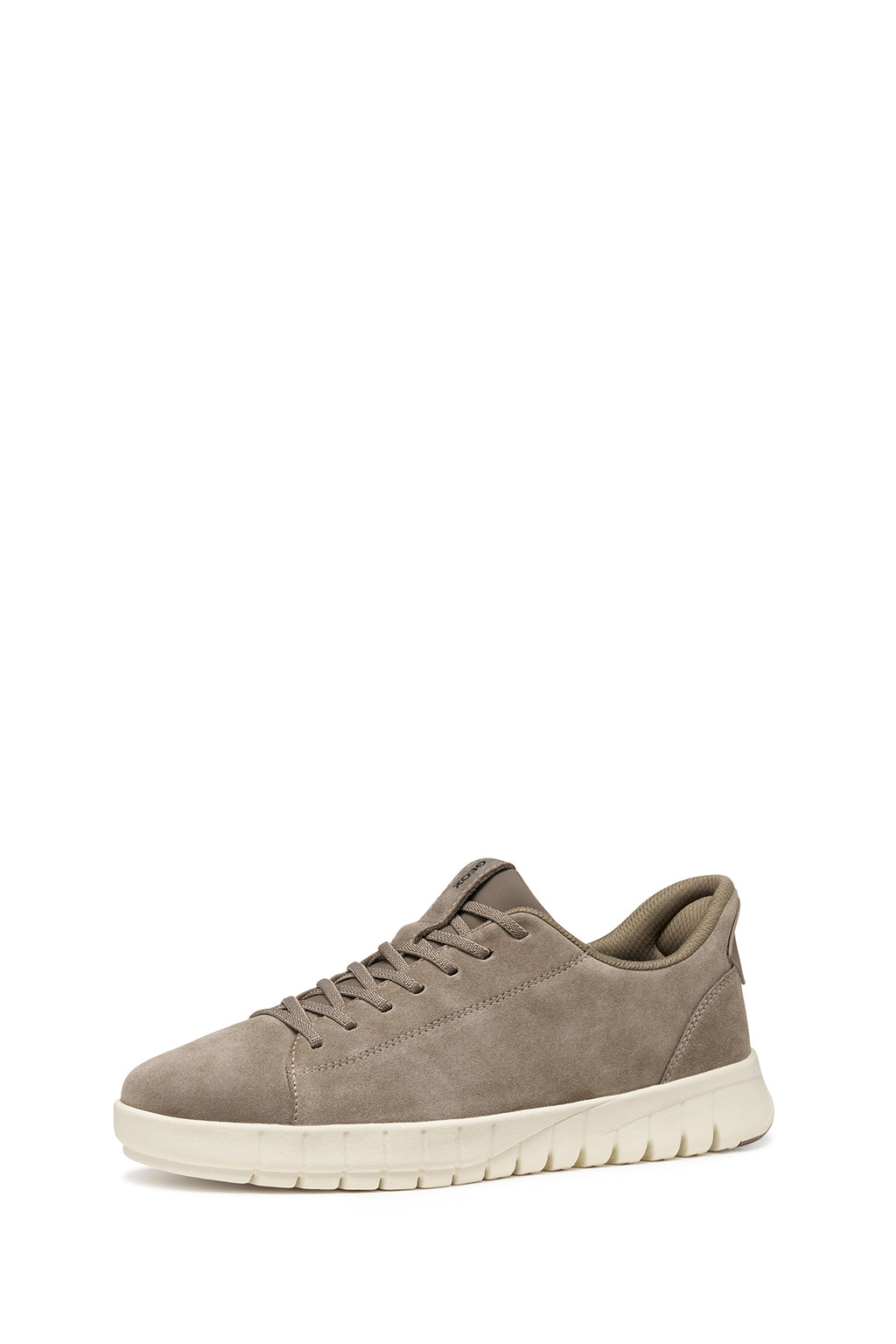 Geox Erkek Bej U Flextrıde Plus Bağcıklı Süet Deri Sneaker