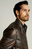 Buffon Men's Leather Jacket | Derimod