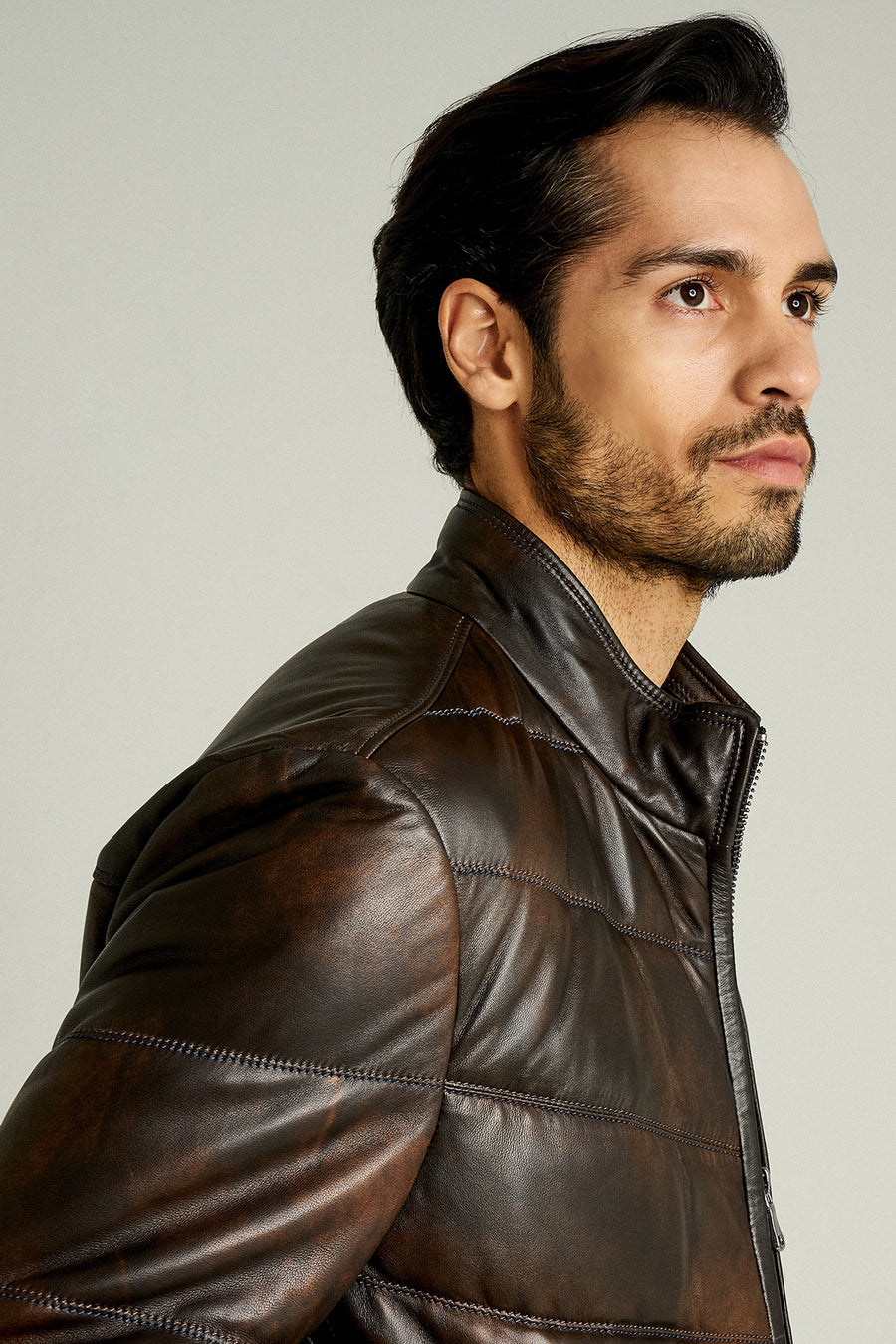 Buffon Men's Leather Jacket
