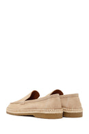 Men's Beige Suede Leather Casual Loafer | Derimod