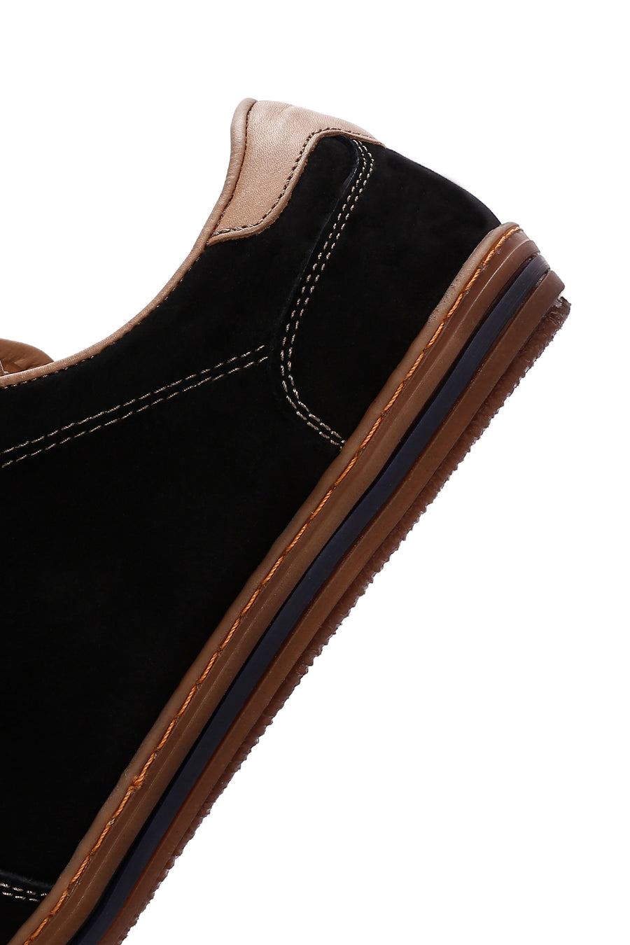 Men's Black Nubuck Leather Sneaker