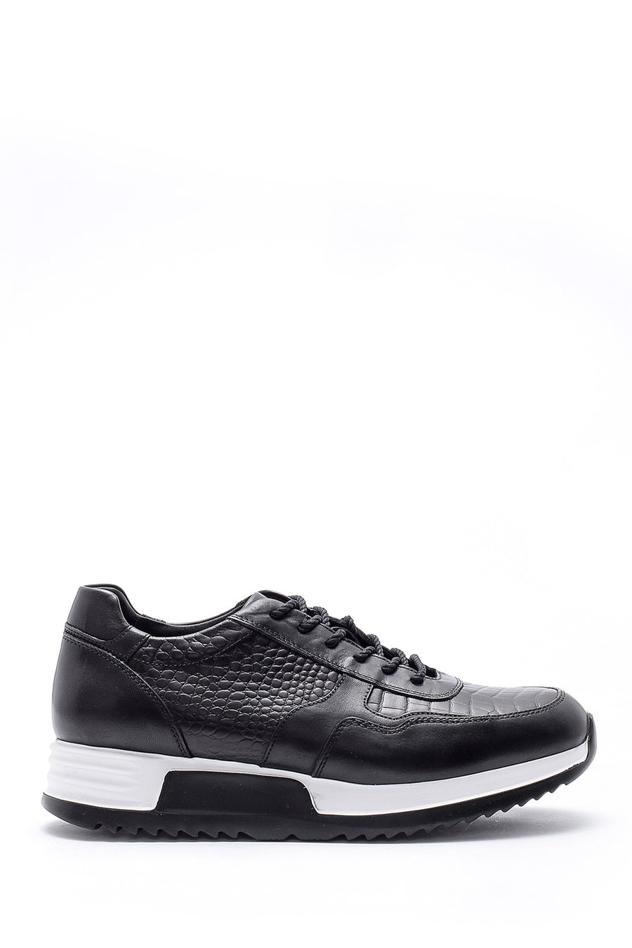 Men's Crocodile Pattern Detailed Leather Sneaker 20SFD324914 | Derimod