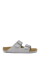 Birkenstock Men's Beige Arizona Bf Double Buckle Slippers | Derimod