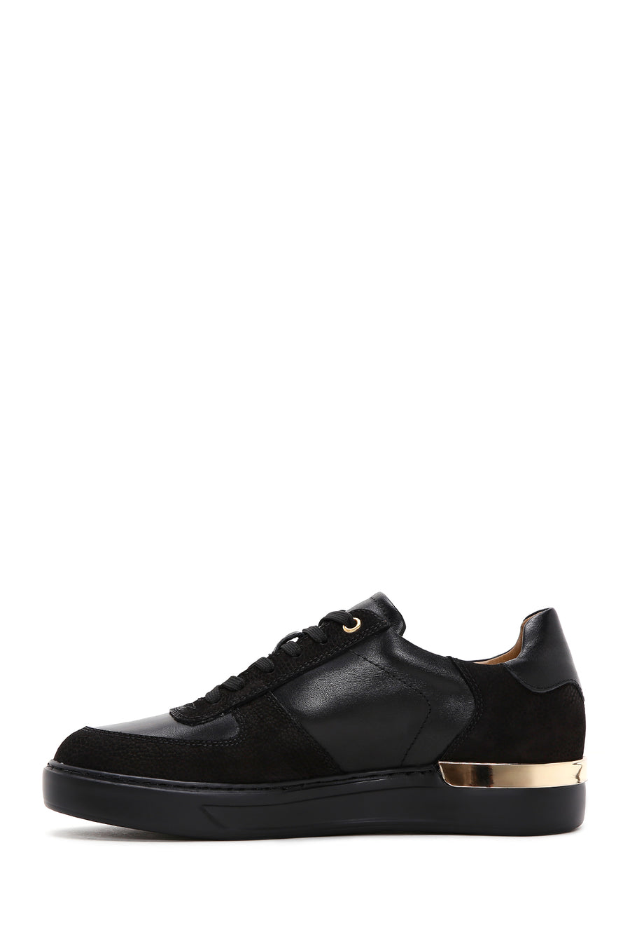Men's Black Leather Sneaker