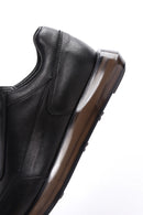 Men's Black Nubuck Leather Sneaker | Derimod