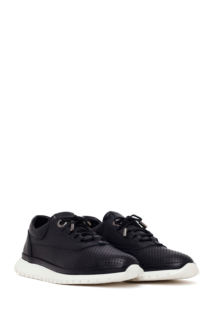 Woman Black Leather Comfort Shoes