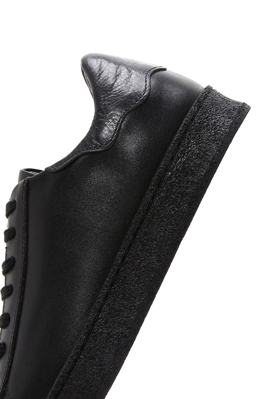 Men's Black Leather Sneaker