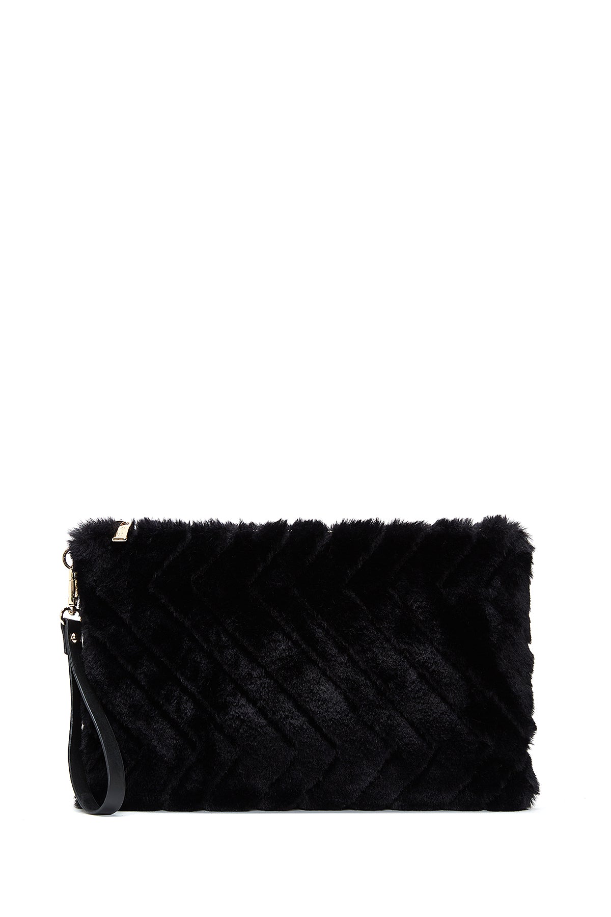 Women's Black Plush Portfolio Bag 22WBD2214PH | Derimod