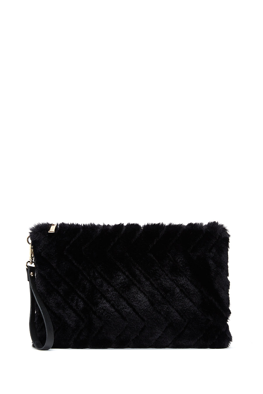 Women's Black Plush Portfolio Bag 22WBD2214PH | Derimod