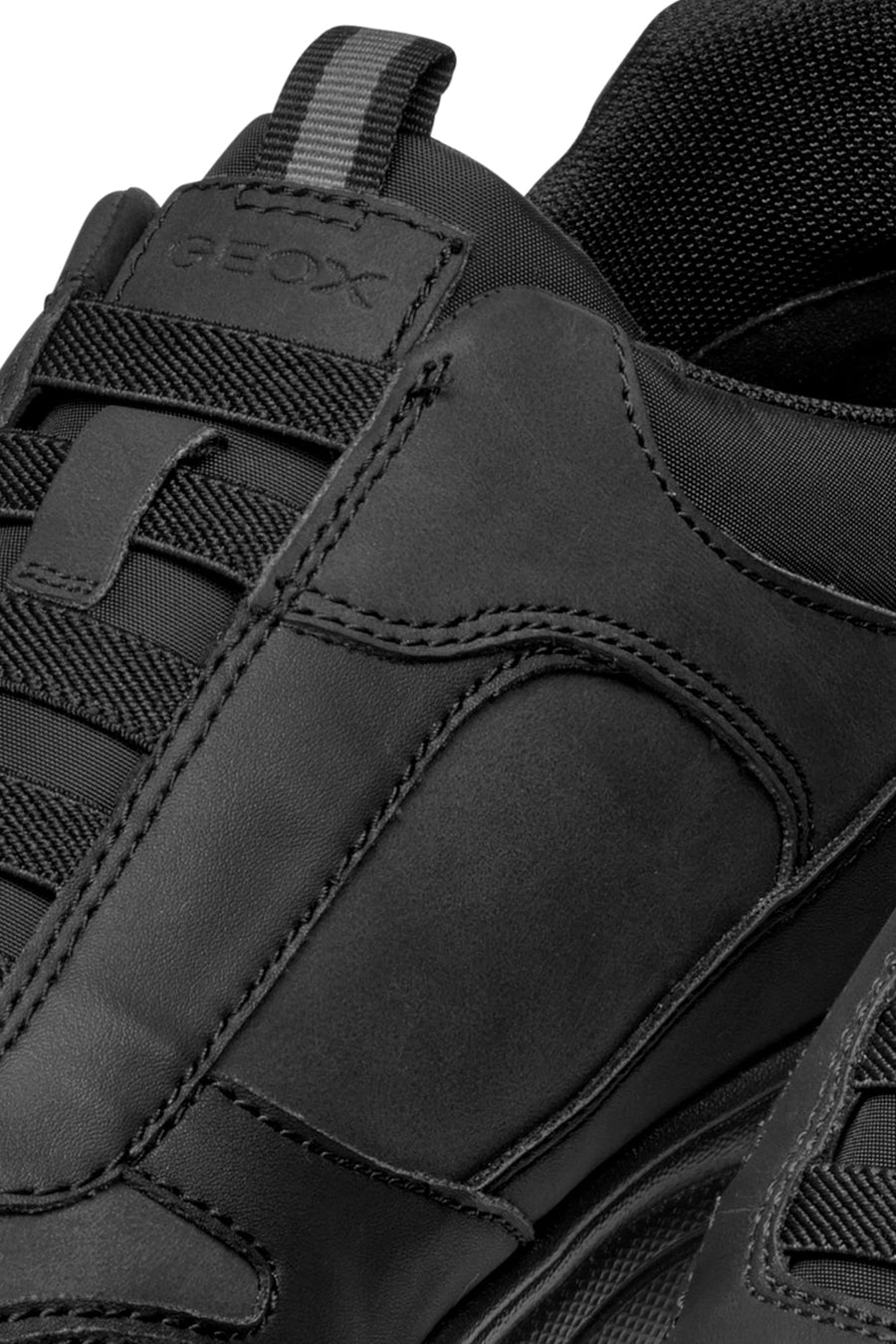 Geox Men's Black Portello Sneakers