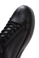 Men's Black Leather Sneaker | Derimod