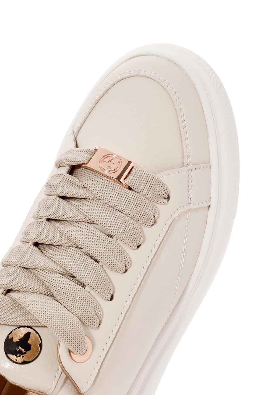 ACBC x Derimod Kadın Krem Bağcıklı Kalın Tabanlı Sneaker