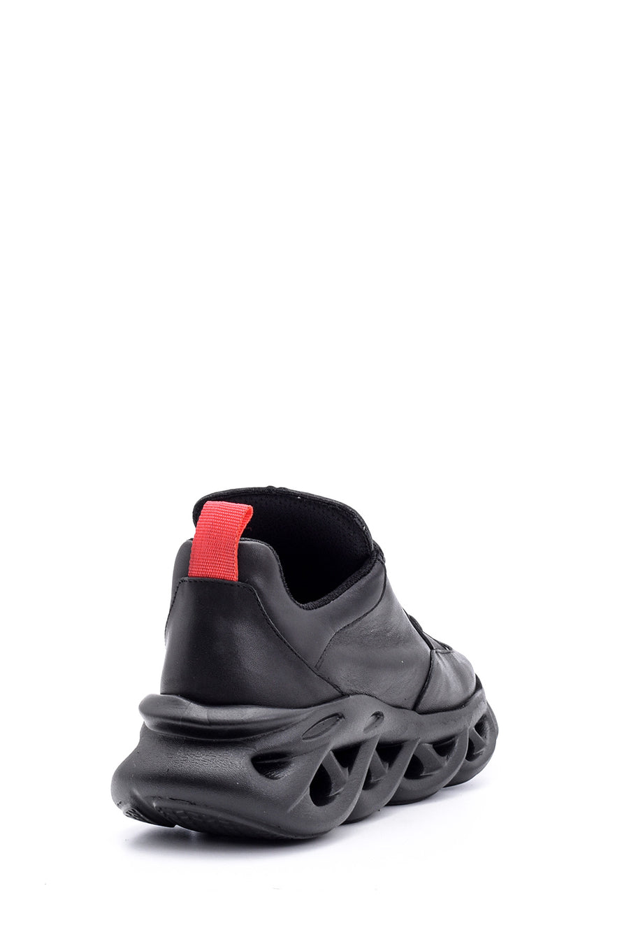 Kadın Taban Detaylı Deri Sneaker
