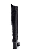 Women's Leather Heeled Boots | Derimod