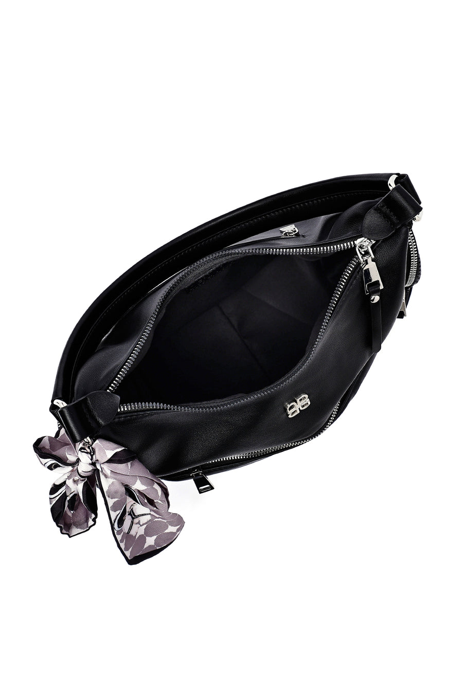 Women's Black Long Strap Shoulder Bag