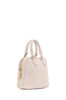 Women's Cream Faux Leather Crossbody Bag | Derimod