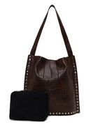 Woman Brown Printed Shoulder Bag | Derimod