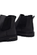 Male Black Leather Chelsea Boots | Derimod
