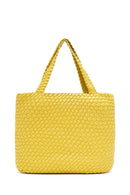 Women's Yellow Long Strap Knitted Shoulder Bag | Derimod