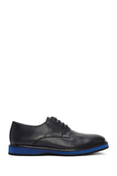 Men's Navy Blue Lace-up Leather Casual Shoes | Derimod