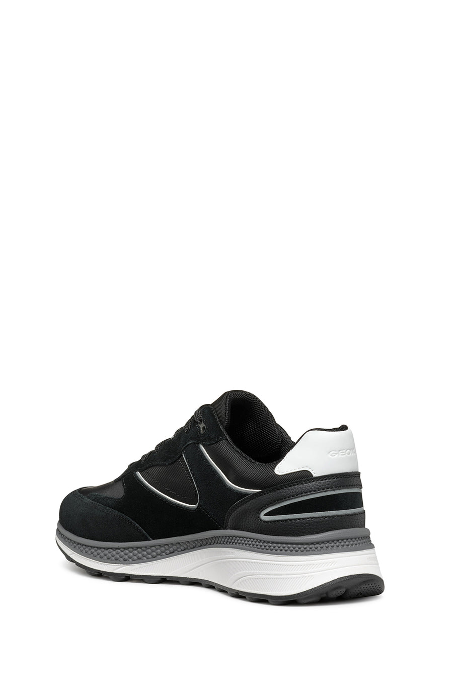 Geox Erkek Siyah U Spherica Actif X1 Bağcıklı Waterproof Deri Sneaker