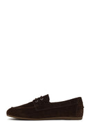 Woman Brown Lace-up Suede Casual Shoes | Derimod