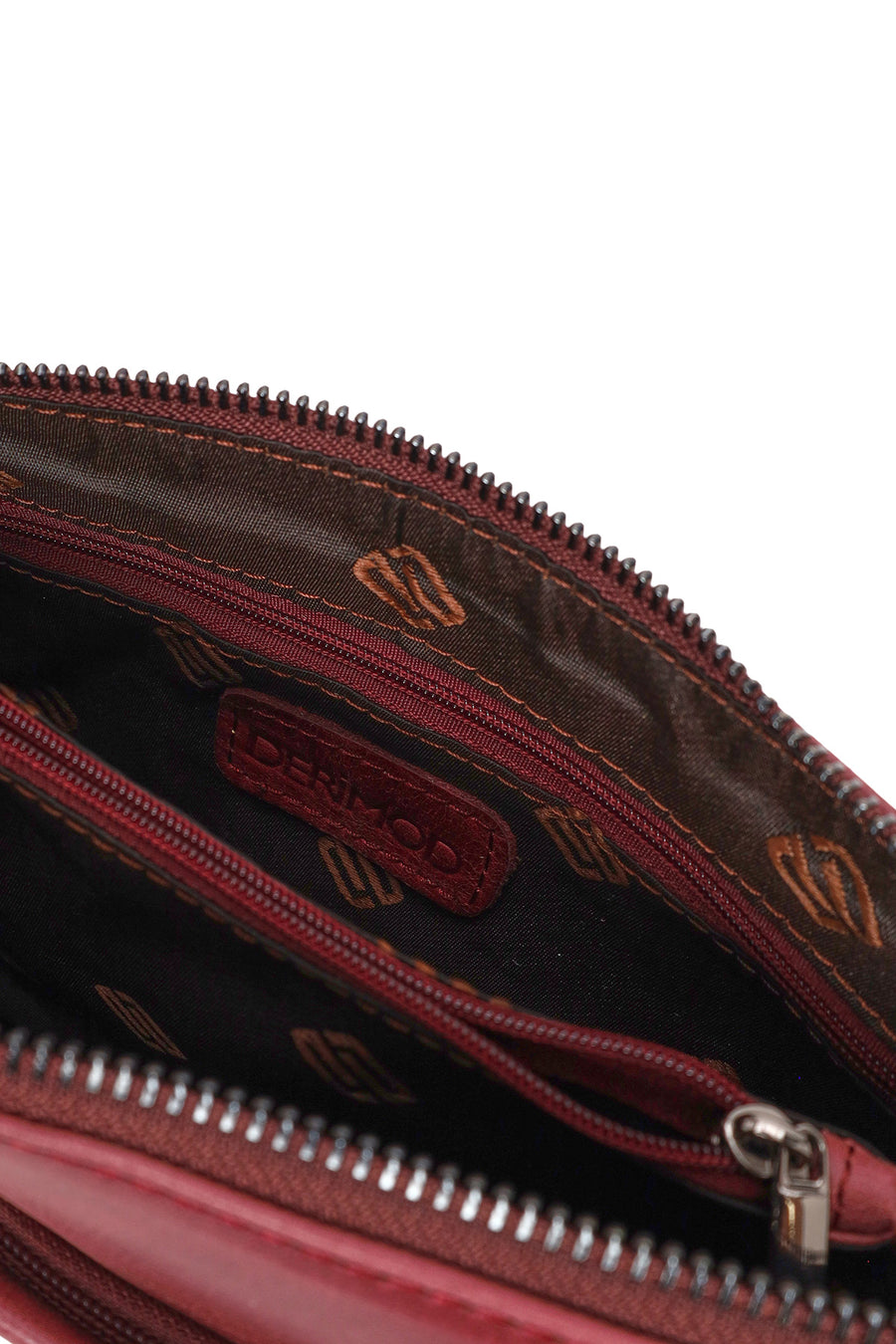 Male Burgundy Leather Handbag