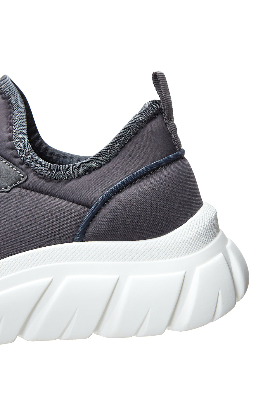 Kadın Gri Kalın Tabanlı Kumaş Sneaker