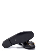 Women's Black Buckle Ballerinas | Derimod