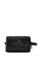 Men's Black Leather Handbag | Derimod