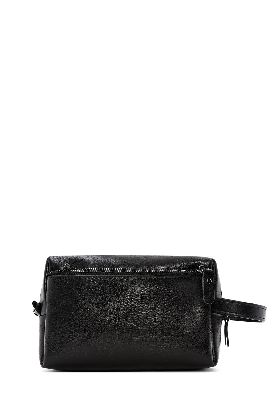 Men's Black Leather Handbag