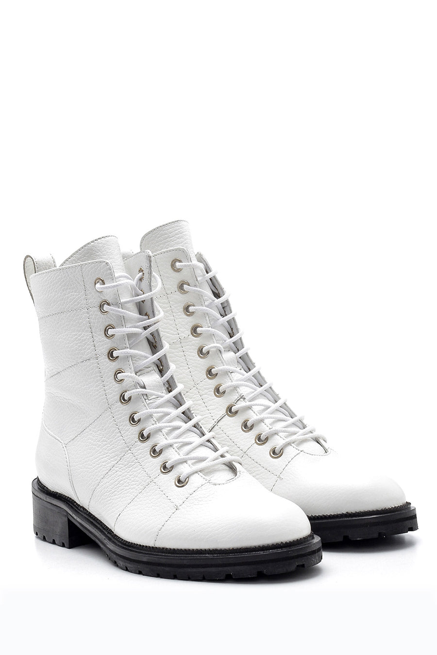 Women's Lace-Up Leather Boots