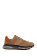 Men's Beige Lace-Up Nubuck Leather Casual Sneaker | Derimod