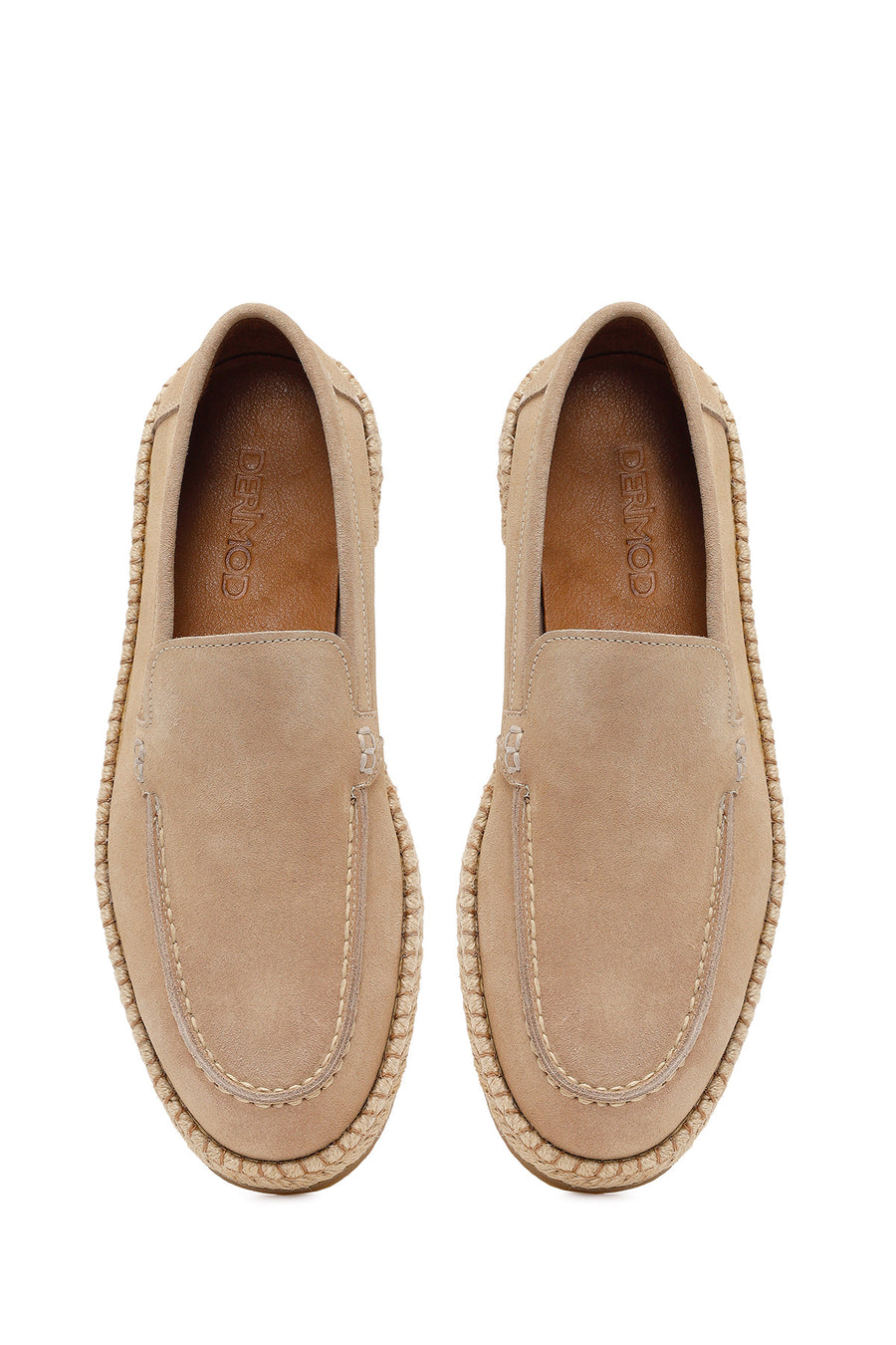 Men's Beige Suede Leather Casual Loafer