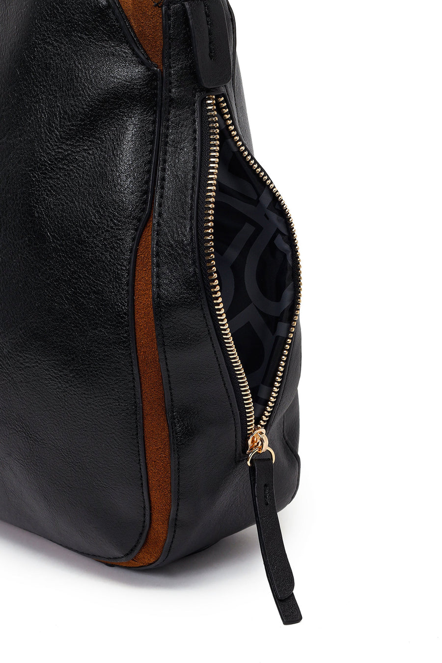 Woman Black Long-Strap Shoulder Bag