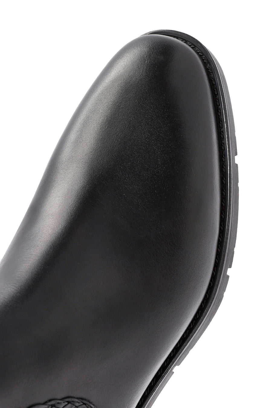 Men's Black Leather Chelsea Boots