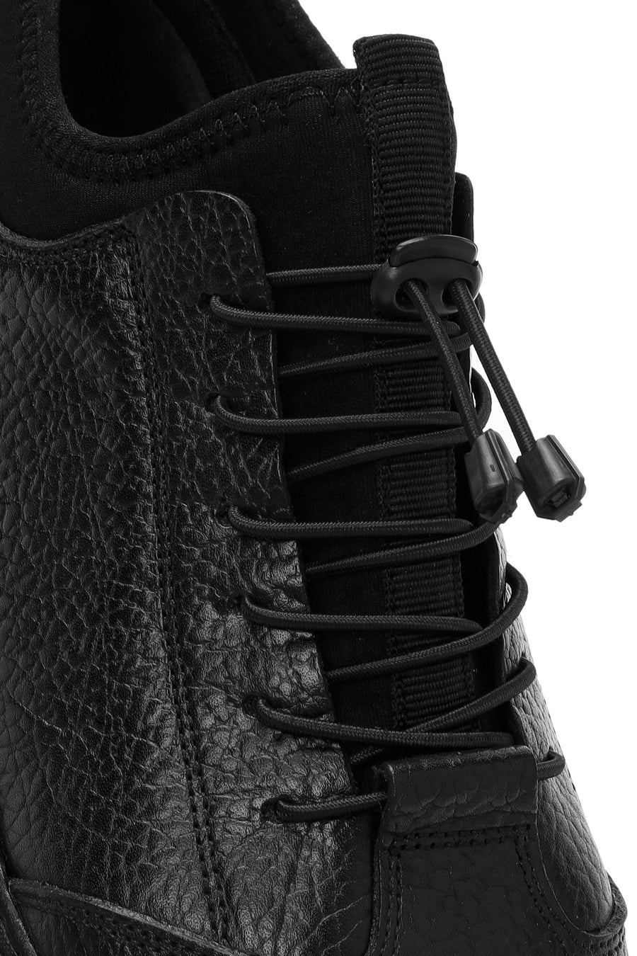 Men's Black Lace-up Leather Casual Shoes