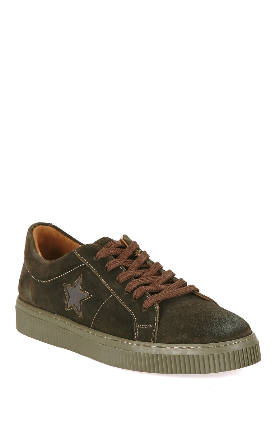 Star Patterned Men's Suede Shoes
