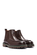 Men's Brown Leather Chelsea Boots | Derimod