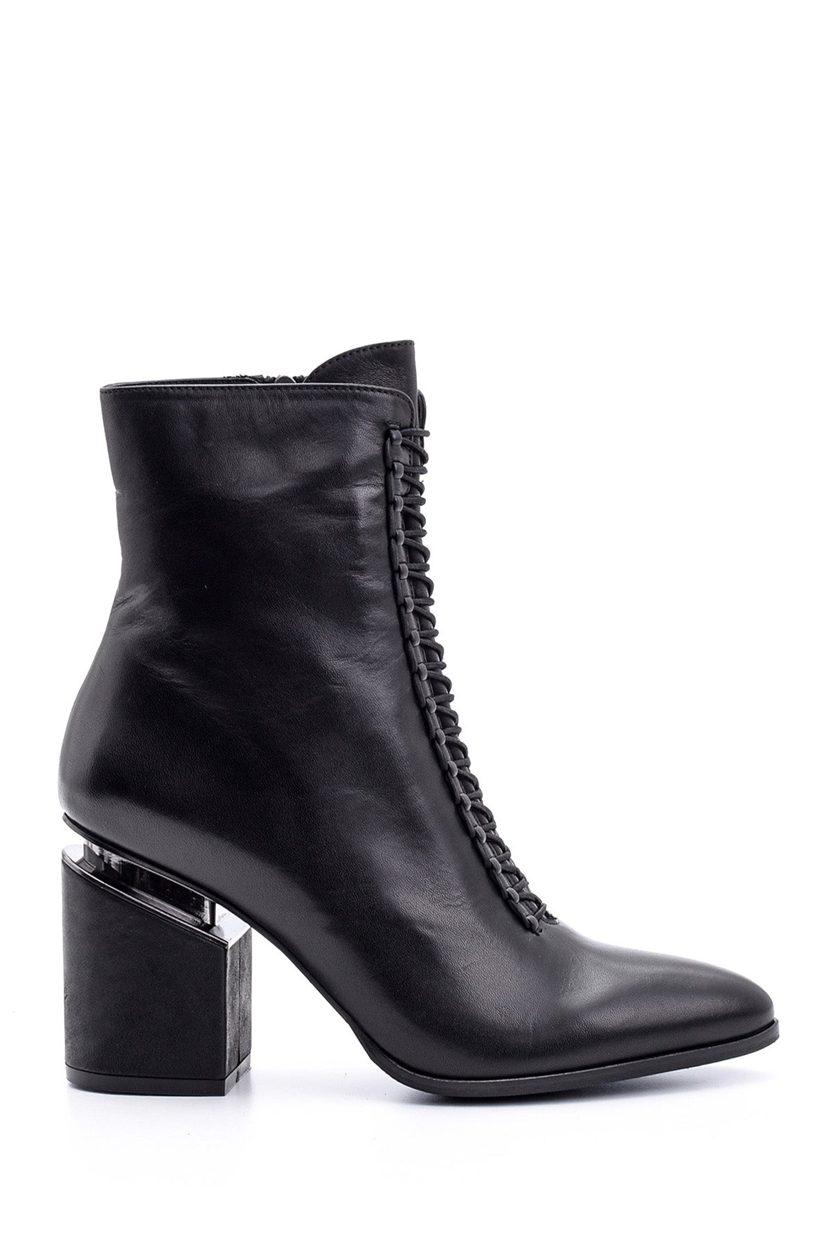 Women's Heeled Leather Boots 19WFD161918 | Derimod