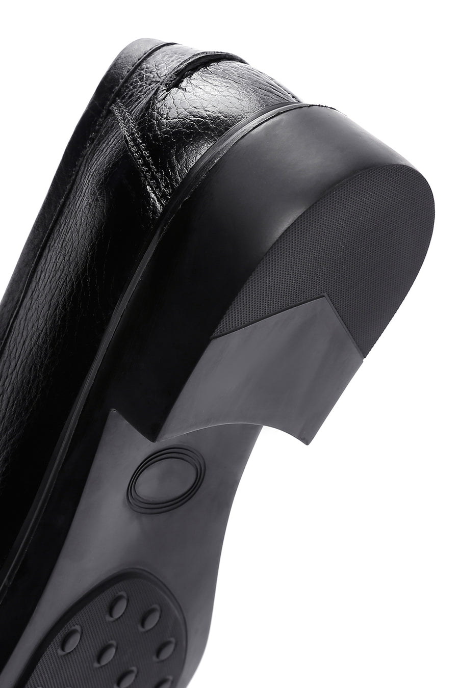 Men's Black Leather Casual Loafer