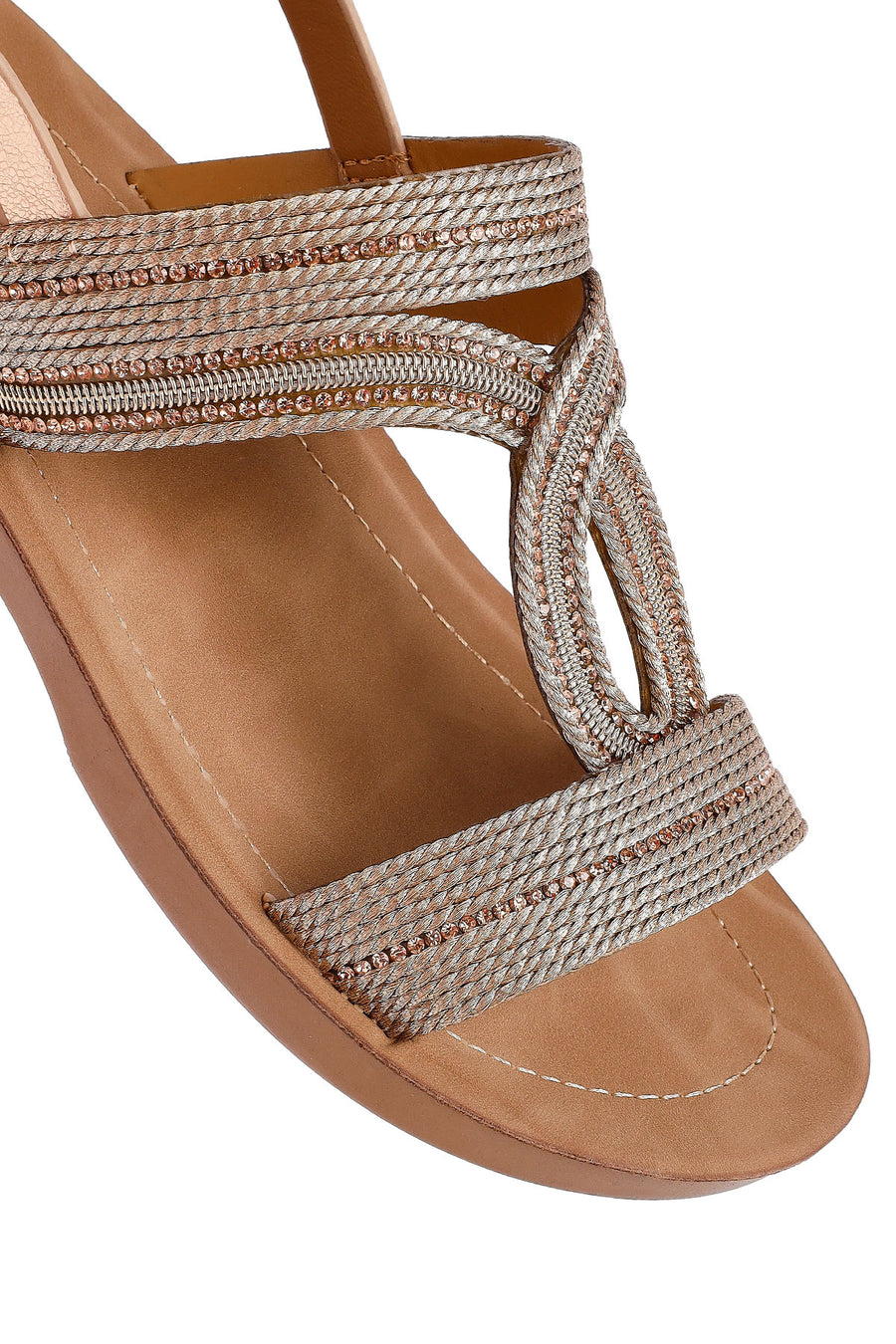Women's Pink Stone Sandals