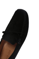 Men's Black Suede Leather Loafer | Derimod