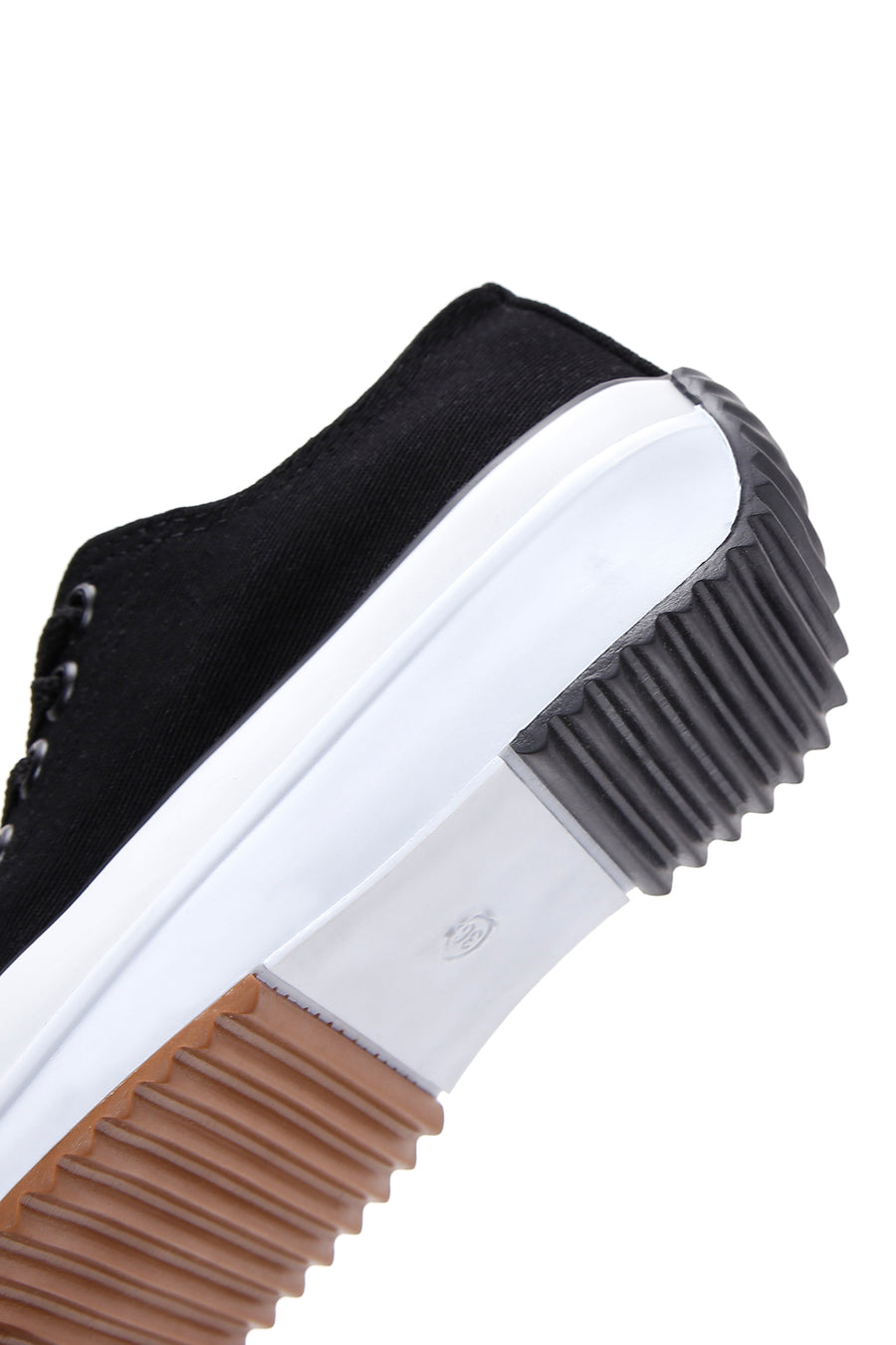 Women's Black Thick Soled Sneaker
