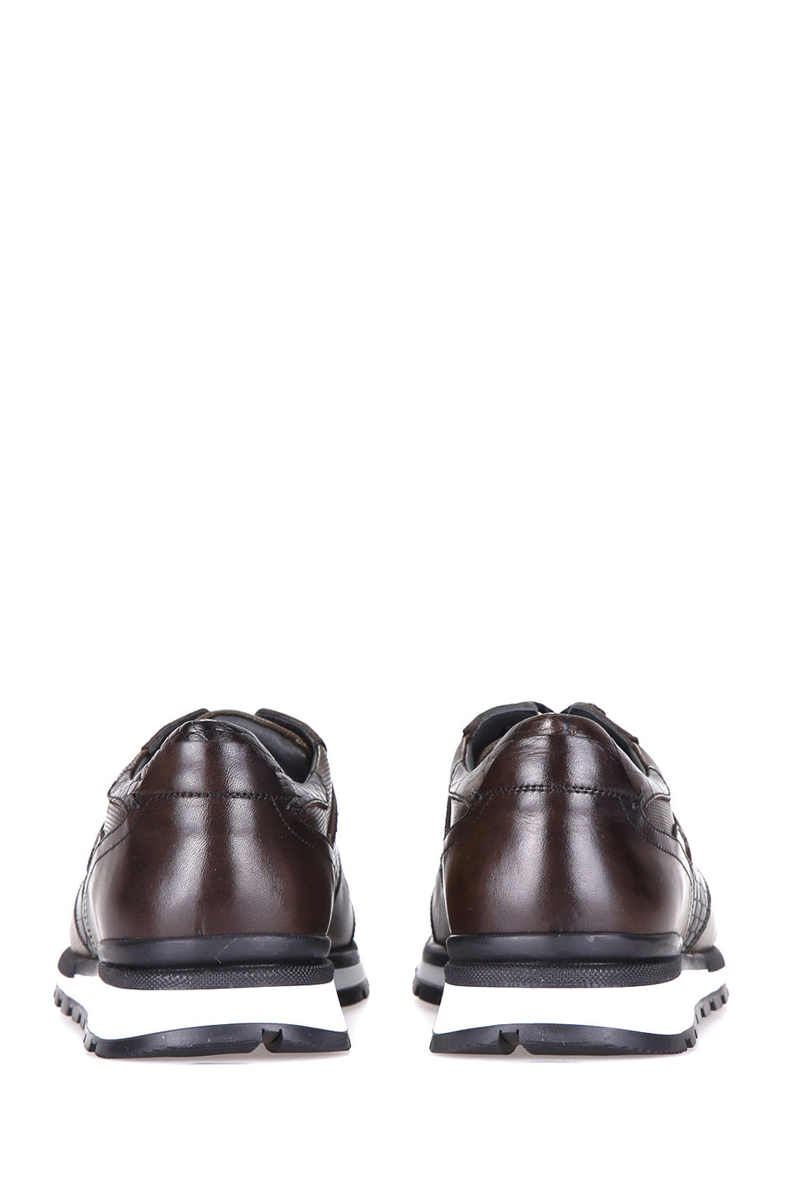 Crocodile Patterned Men's Leather Sneaker