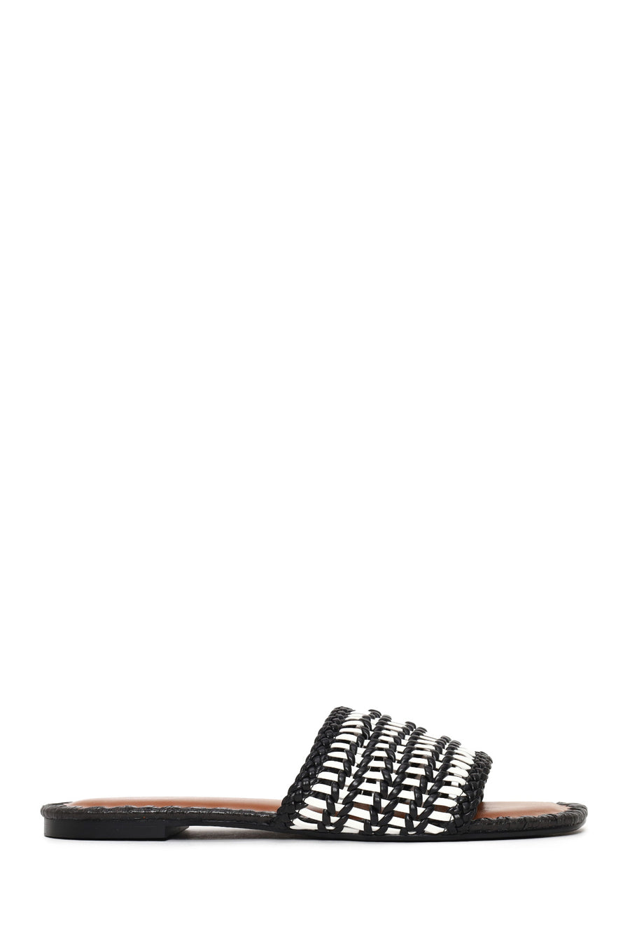 Woman Black Braided Slipper 26SFD441829 | Derimod