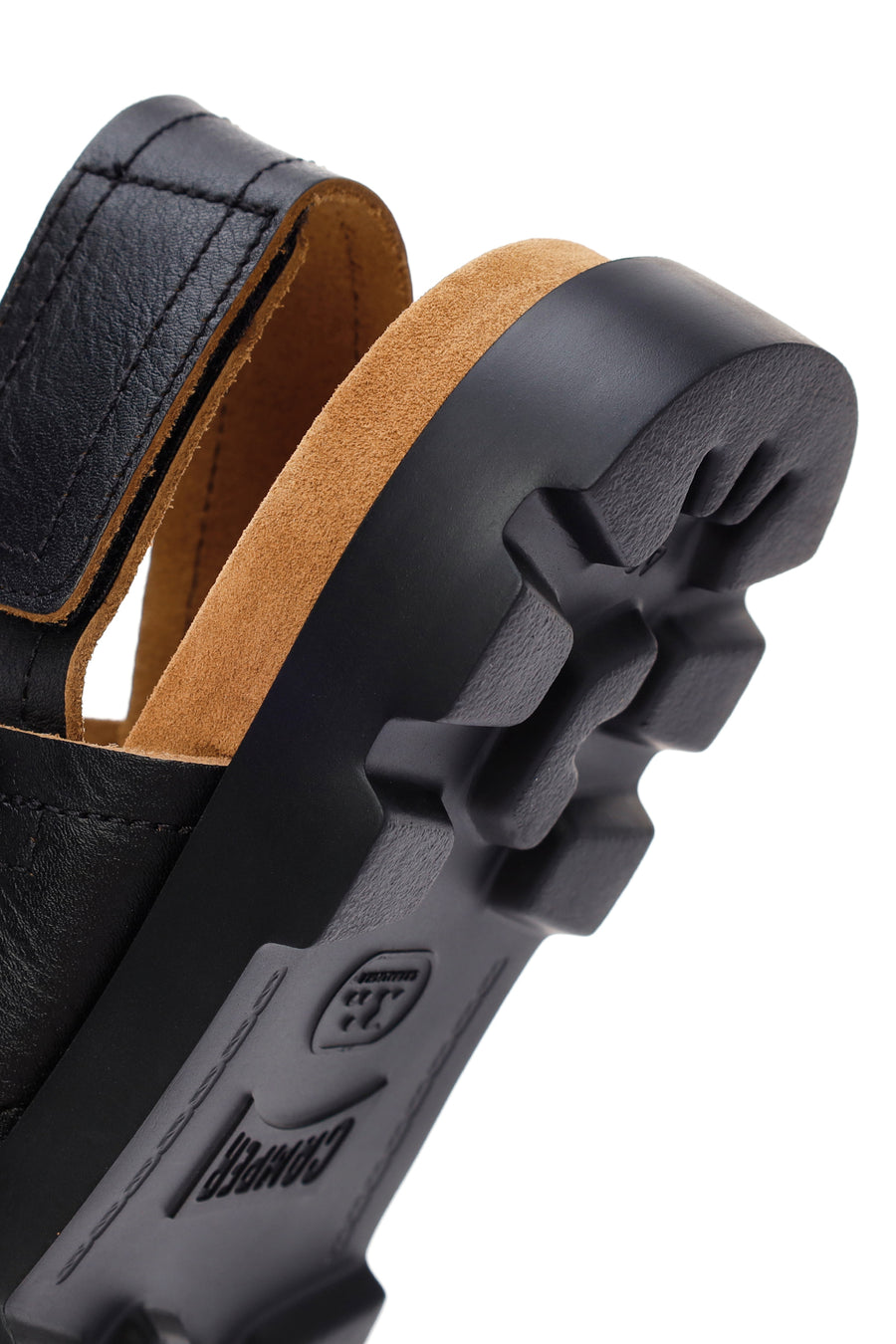 Camper Men's Black Brutus Leather Sandals