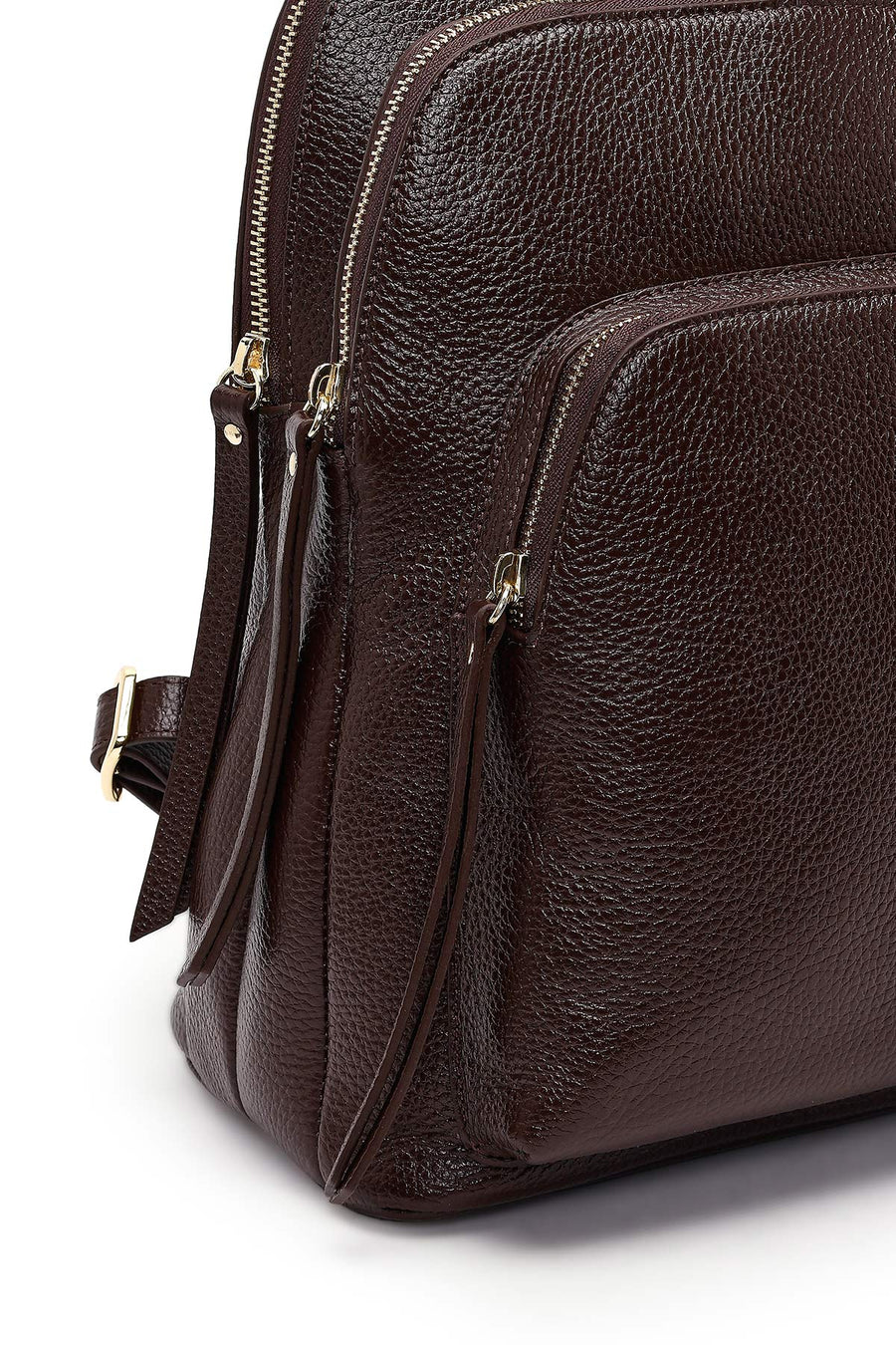 Women's Brown Leather Backpack