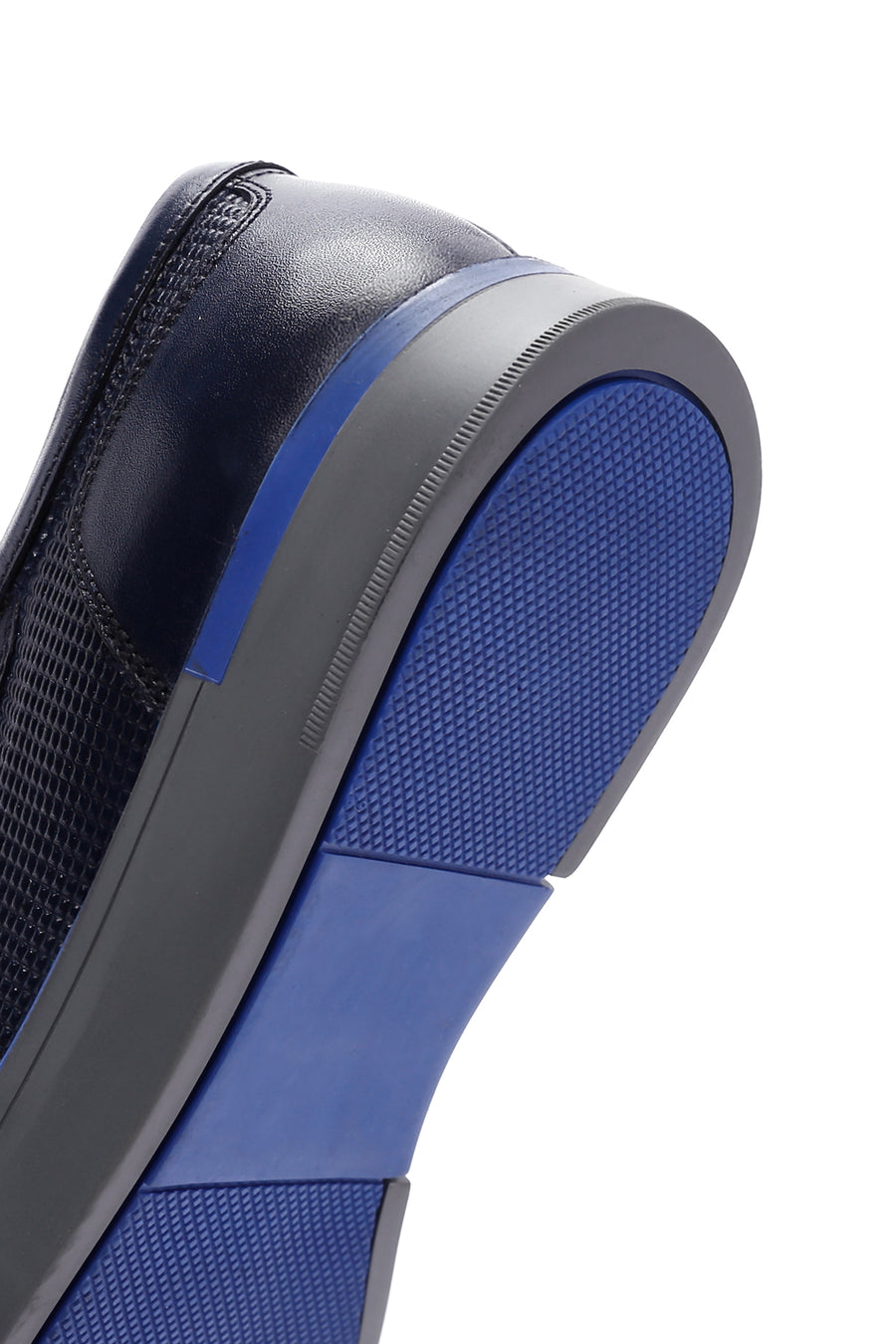 Men's Navy Blue Leather Casual Shoes