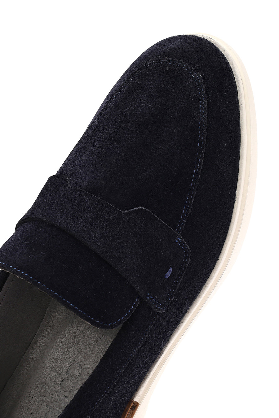 Men's Navy Blue Suede Leather Casual Loafer